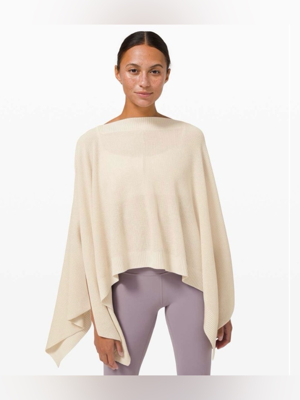 LULULEMON Forward Flow Poncho in White